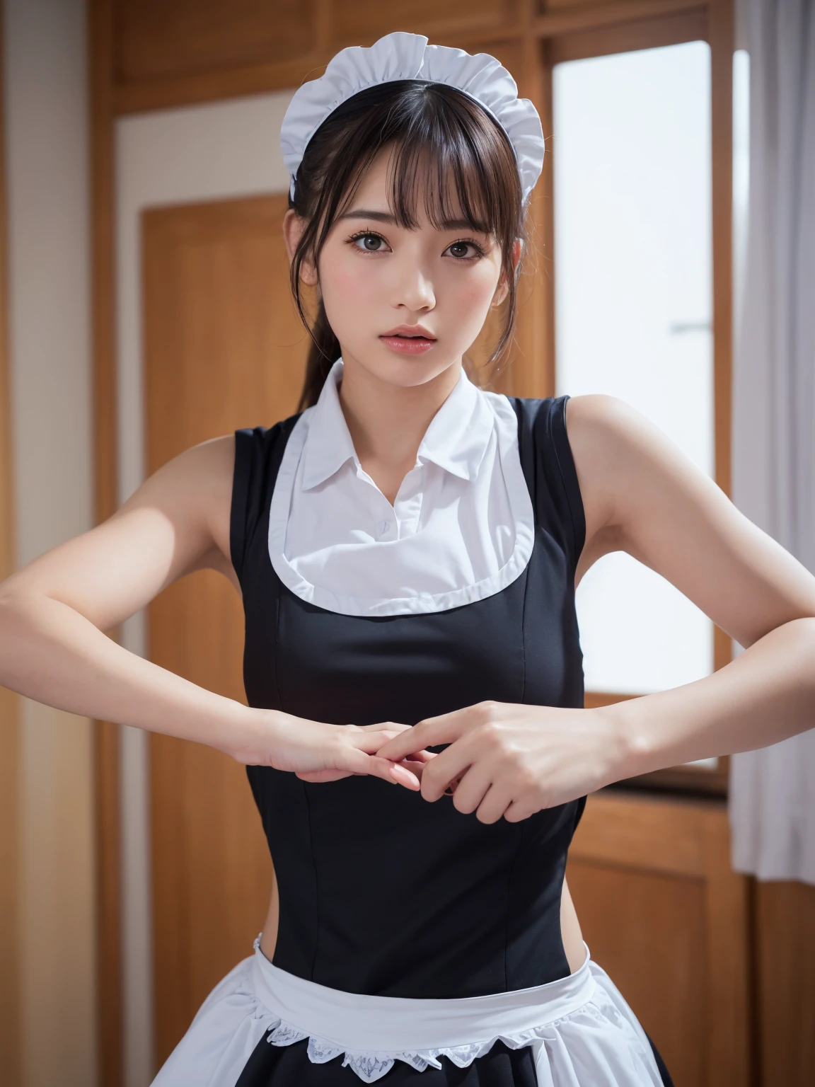 (((Low - Angle:1.4)))、((One hand raised))、((She is wearing a colorful and pop blouse and apron.)),(;have big bread))、(((Spread your legs:1.4)))、,(((beautiful armpits:1.2)))、High resolution、Bakery、、smile、Finished as in the picture、white and beautiful skin、Focus on small breasts、((beautiful５This finger))、Bakeryの制服を着ています、最high quality、High resolution、Very detailed、masterpiece、Live Shooting:2、Genuine:2、photoGenuineistic:2、very delicate and beautiful、Fine details、Textured skin、Full Shot、、(beautiful face:2)、hot pants、Putting on makeup、Perfectly balanced legs:1.5), Looking at the camera, Angle from above, (((hot pants))), High resolution、未来のBakery、Delicious bread that women will love、Looking at the camera、smile、Finished as in the picture、、(((I have a big loaf of bread)))、(((cute smile)))、((((Eat delicious bread)))))、((I love bread))、(front focus piece:1.3), 
、Cute Apron、Rainbow Apron、Bakeryの制服を着ています、明るすぎるNatural light、Shining sunlight、最high qualityのディテール, Japanese Girls,1 girl, 8K, RAW Photos, 最high quality, Ticker:1.2, Very detailedなRAWカラー写真, Professional photos, (reality, photoGenuineisticです:1.37), (Very detailedな皮膚:1.2), 超High resolutionな, (Lenz 50mm),,絶妙にFine grain,Look at the person watching,Pretty face, Just Mile:1.05),Wide Hips,Straight hair,,Light pink inner color、 white and fine skin、(Very detailedな8K cg:1.2), (hyper Genuineistic:1.35), (photoGenuineisticです:1.45), (reality:1.4), 

(背景はBakery:1.1)、Sexy upward glance, 、Very detailed、masterpiece、最high quality、Ultra-high resolution energy A、8KのHigh resolutionにより、Transparency as shown in the photo、Fine grain、Expression of gradation、Perfect anatomical figure ,hard disk、Ticker (English) 、 Nikon Z9 80mm Lens ,、明るすぎるNatural light、Shining sunlight、、Ultra slim body、Slender model figure、beautiful姿勢、, 最high quality, 8K, RAW Photos, Confused, Award-winning portraits, shy smile, shy smile, , Delicate girl,, Digital SLR, View your viewers, Frank, Sophisticated, Thin arms, Professional Lighting, Film Grain, chromatic aberration, (Fine grainと顔:1.0), Live Shooting、(((A portrait of extreme beauty)))、((Glowing Skin))、1 girl、16 year old beautiful girl from Prague、Bright expression、((Platinum Blonde Hair))、[Big blue eyes that sparkle like jewels]、Shiny skin、silky super long Straight hair、eyeliner、beautiful前髪、Hair around the eyes、最high quality、Very detailed、Film Light、Intricate details、High resolution、Very detailed))、Detailed Background、8KUHD、Digital SLR、Soft Light、high quality、Film Grain、Fujifilm XT3 、Shallow depth of field、Natural light、(((Spread your legs:1.4)))、Pieces fly、High resolution、Bakery、16-year-old girlas in the picture、white and beautiful skin、Focus on small breasts、最high quality、High resolution、Very detailed、masterpiece、Live Shooting:2、、neon hair clip,masterpiece、最high quality、
One girl,Ives Girl,beautiful照明,(((Anyone can see the D logo.:9)))