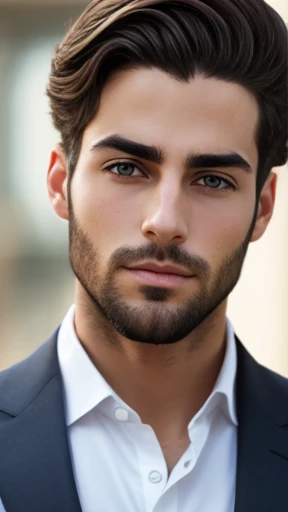 A Young stylish Hebrew man focus on face