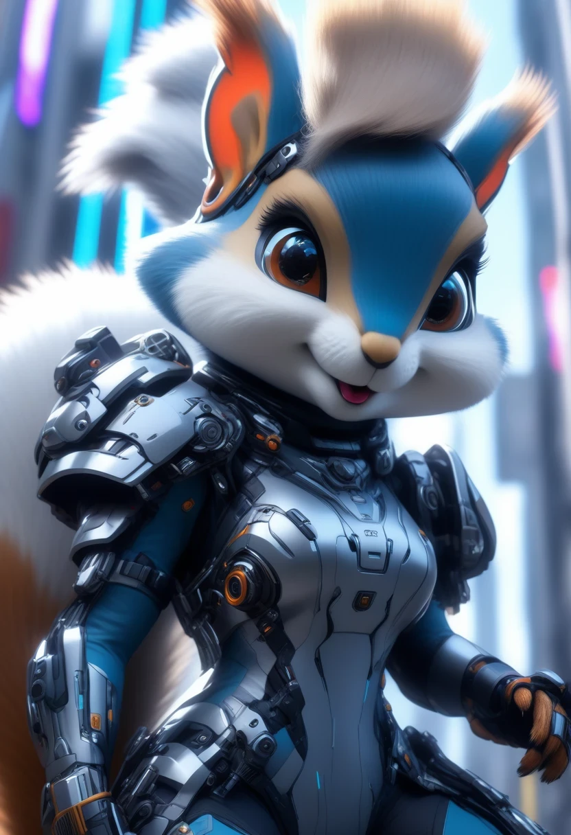 ((Masterpiece)), ((Best Quality)), (Very Detailed), ((Very Detailed)), 4K, (8K), very aesthetic, absurdres highres, A highly detailed and realistic illustration of a wolf wearing advanced red and silver mechanical armor. The armor should have intricate details, with visible joints, wires, and panels, giving a futuristic and robotic appearance. The wolf should have a majestic and fierce expression, with sharp, intense eyes. The fur should be a vibrant red with white highlights, seamlessly integrated with the armor. The mechanical armor should feature various shades of red with metallic silver accents, showing signs of wear and battle damage for added realism. The armor plates should have a glossy finish with subtle reflections and highlights. The wolf's posture should be strong and imposing, standing on all fours, ready to run, with its head held high. The wolf should display a natural and realistic movement, as if it understands the physiology and behavior of real wolves. The background should be plain and unobtrusive, possibly a simple gradient or solid color, to ensure all focus is on the character.