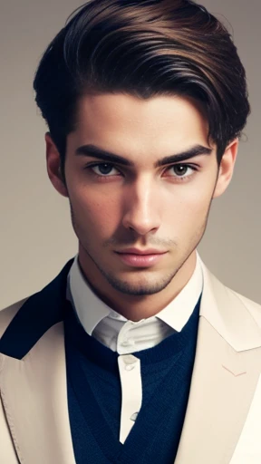 A young stylish man misnagdim focus on his face