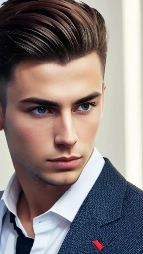 A young stylish polish man focus on face