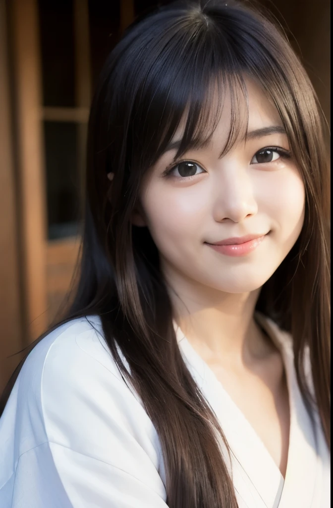 Please create an image of Asuka Sato。
The characteristics of the appearance are as follows:。
Asuka is、She has a cute appearance and a bright personality.。

Her face is well-formed.、Her big, wide eyes are impressive.。

Her soft smile enhances her charm even more.、People around you々Soothes。Her long black hair is naturally wavy.、It expresses her kindness and friendliness.。

The personality is bright and active、Never give up even in difficult situations、Have a positive attitude towards challenges。

Friendly and sociable、Deep in my heart, I have a passion to pursue my dreams seriously.。

People around you々I am good at communicating with、I am also eager to play a part as part of a team.。

Asuka&#39;s bright personality and sincere attitude、As a member of the idol unit she belongs to、It will be a force that will capture the hearts of fany hobbies are listening to music and、Cooking: Looks like Keyakizaka46&#39;s Watanabe Rika：
Rika Watanabe is、With a slightly plump face、It has a lovely atmosphere。
Eyebrows are slightly thick、Makes a solid impression。

eye：
渡辺梨加さんのeyeは大きくて印象的で、The eyes are wide open.。
eyeの輪郭がはっきりしており、Creates a lively look。

hair color：
欅坂46時代のRika Watanabe is、Her natural hair color was based on black.。
sometimes、Sometimes I would arrange my hair to create soft waves.。