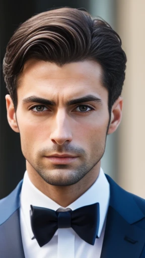 A handsome Mitnagdim man focus on the face
