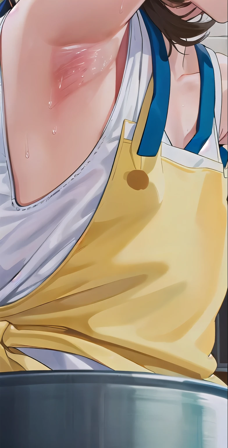 Himiko Toga, 1girl, she's wet, evil facial expression, fangs, grinning, short blond hair, hair buns, short messy hair, wet hair, looking away from viewer, ((tmasterpiece),(Very detailed CG unity 8K wallpaper),best qualtiy,,report,1girll,warm cinmatic lighting,detailed back ground,beatiful detailed eyeright pupils,(Very fine and beautiful),(Beautiful and detailed eye description),ultra - detailed,tmasterpiece,)),facing away from camera,Protruding underparts,Camel toes,absurderes,A high resolution,ultra - detailed),shes soaking wet,1girll,report,mature,(short hair,brunette color hair)Emotive expressioniting, bulge,Camel toes,Protruding,Colorful,Most detailed, exteriorully body photo, perfect eyes, perfect face, (yellow eyes), skinny, toned, red and orange city, round blush, sexy position, white cotton wool sweater, red hankerchief tied on neck, long black skirt,