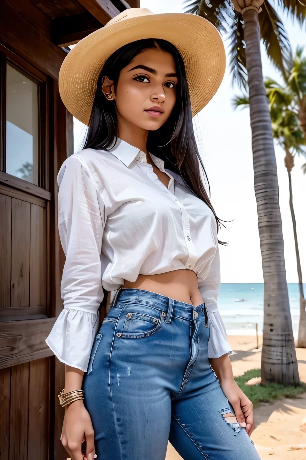 fille, Indien, Environ 20 ans, Tenue occidentale élégante, Beau, Realistic
fille, Indien, Environ 20 ans, Tenue occidentale élégante, magnifique, Ultra réaliste
charmant, Mignon, cheveux longs et raides, Jeans et chemisier tendance, éclairage naturel, Ville animée, éclairage volumétrique, ombres, contexte détaillé, 8K
fille, Indien, Environ 20 ans, Tenue occidentale élégante, magnifique, Ultra réaliste, Plage ensoleillée, corps détaillé, Visage détaillé, radiant, charmant,
