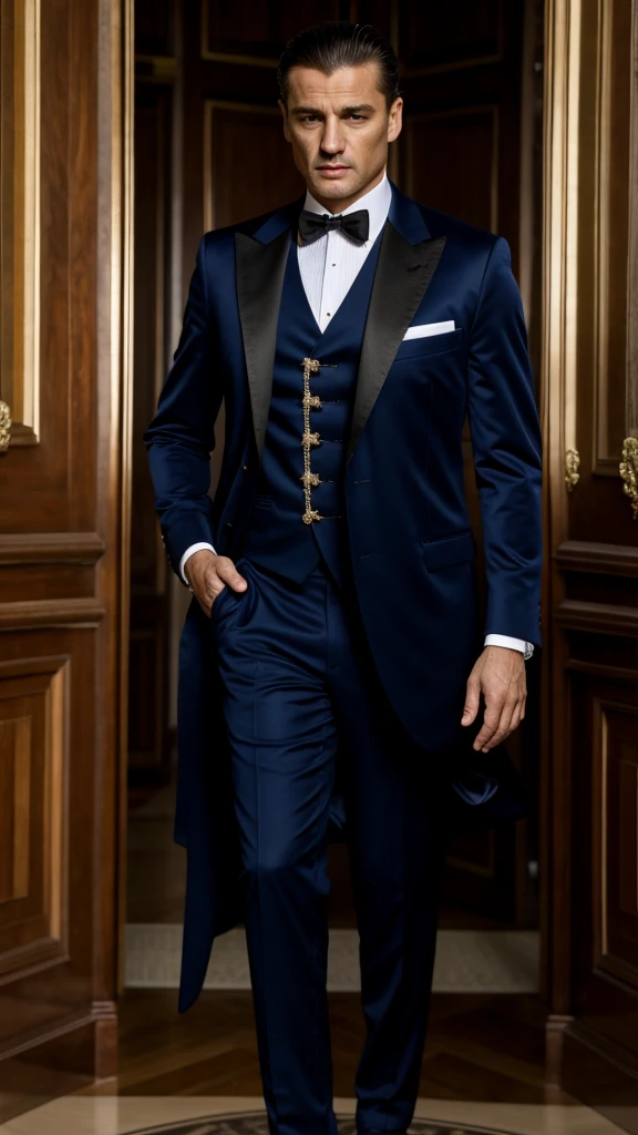 High resolution, High resolution, accurate, Anatomie correcte, Best Quality, high quality, uhd, very detailed, high quality, Cheveux Courts, Italian gangster outfits with real brands
