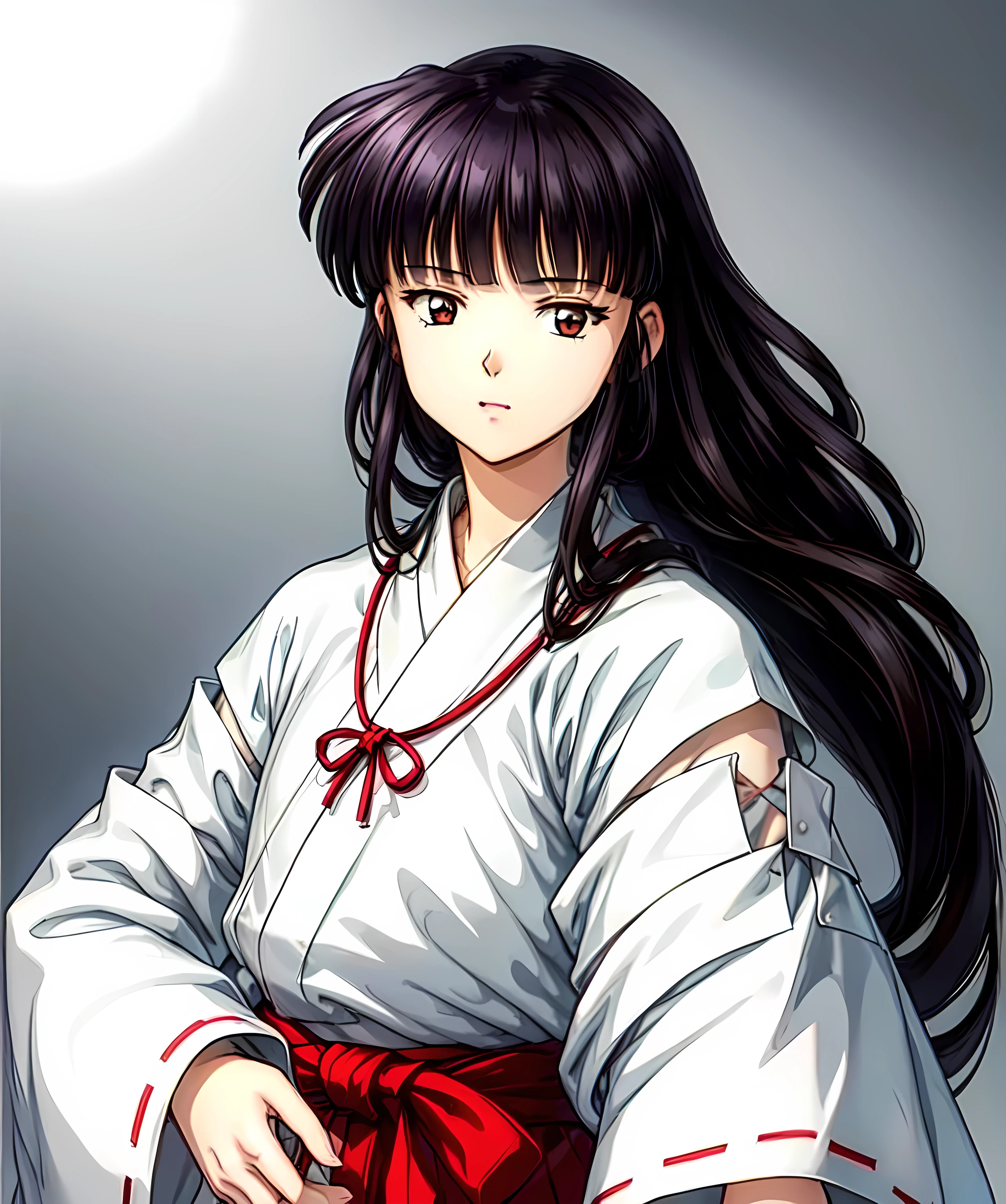 simple white background,
white kimono,white japanese clothes,wide sleeves,
(red_In addition:1.1),(red_Skirt:1.1),
hits, blunt hits, Brown eyes, by the wide,black fur,
1 girl, 20 years,young woman,beautiful Finger,beautiful long legs,beautiful body,
beautiful Nose,beautiful character design, Perfect eyes, perfect face,expressive eyes,perfect balance,
looking at the viewer,(Focus on her face),Closed mouth, (innocent_big_eyes:1.0),(light_smile:0.3),
official art,Extremely detailed CG unity 8k wallpaper, perfect lighting,showy, bright_Forehead_face_lighting,White skin,
(masterpiece:1.0),(better_quality:1.0), ultra high resolution,4k,ultra detailed,
Photography, 8k, HdR, High resolution, absurdities:1.2, Kodak photo 400, film grain, blurred background, bokeh:1.2, Lens flare, (Vibrant_Color:1.2),Photography profesional,
(beautiful,big_old:1.4), (beautiful_face:1.5),(narrow_waist),