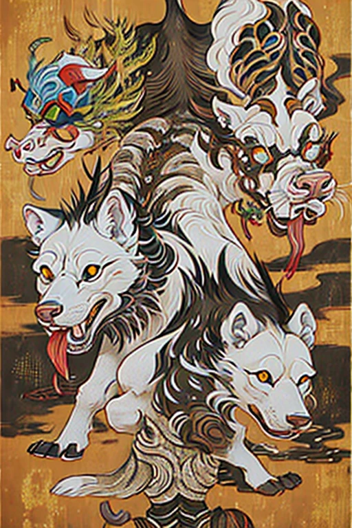White Big WolfとBlack snakeの戦い、((White Big Wolf)),((Black snake))
