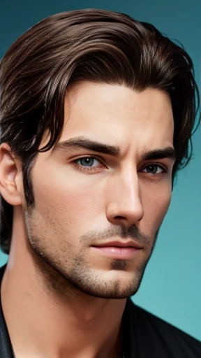 A stylish asmonean man focus on face