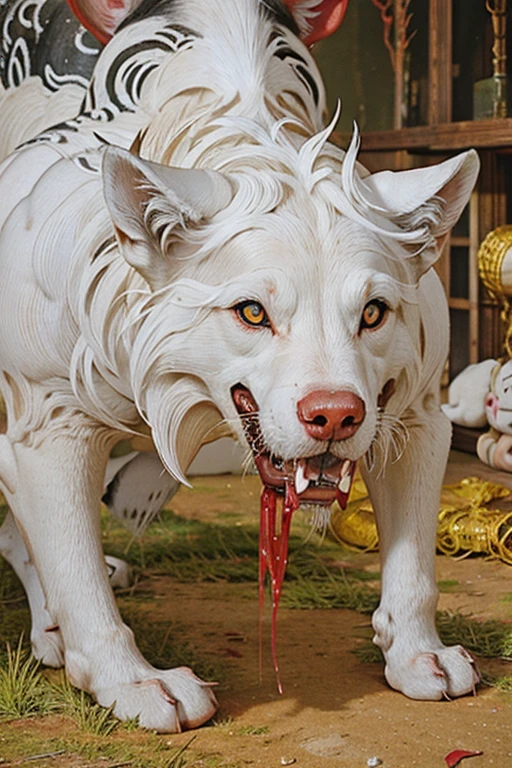 White Big WolfとBlack snakeの戦い、((White Big Wolf)),((Black snake))