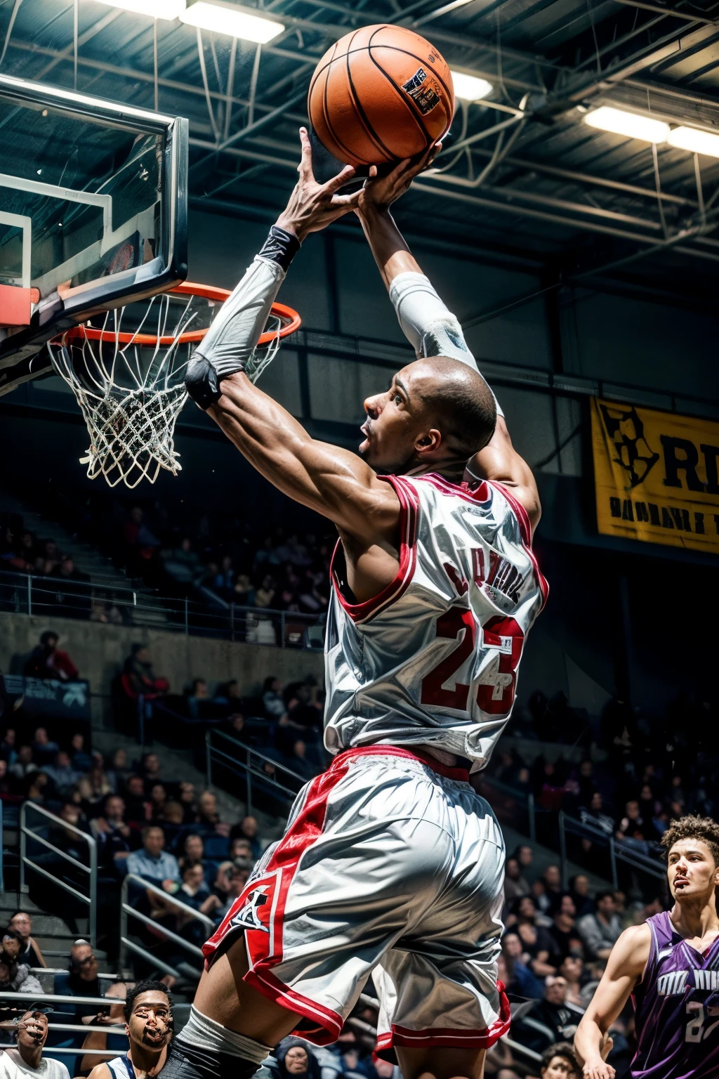 ((best quality)), ((masterpiece)), (detailed), slamdunk basketball michael jordan