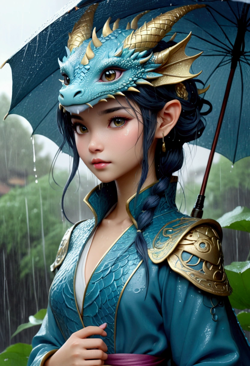 Rain dragon girl