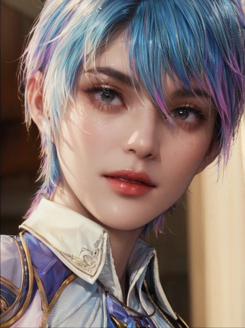 143
(20 year old woman), (surreal), (High level image quality), ((beautiful hairstyle 46)), ((short hair:1.46)), (breasted:1.1), (lipsticks)