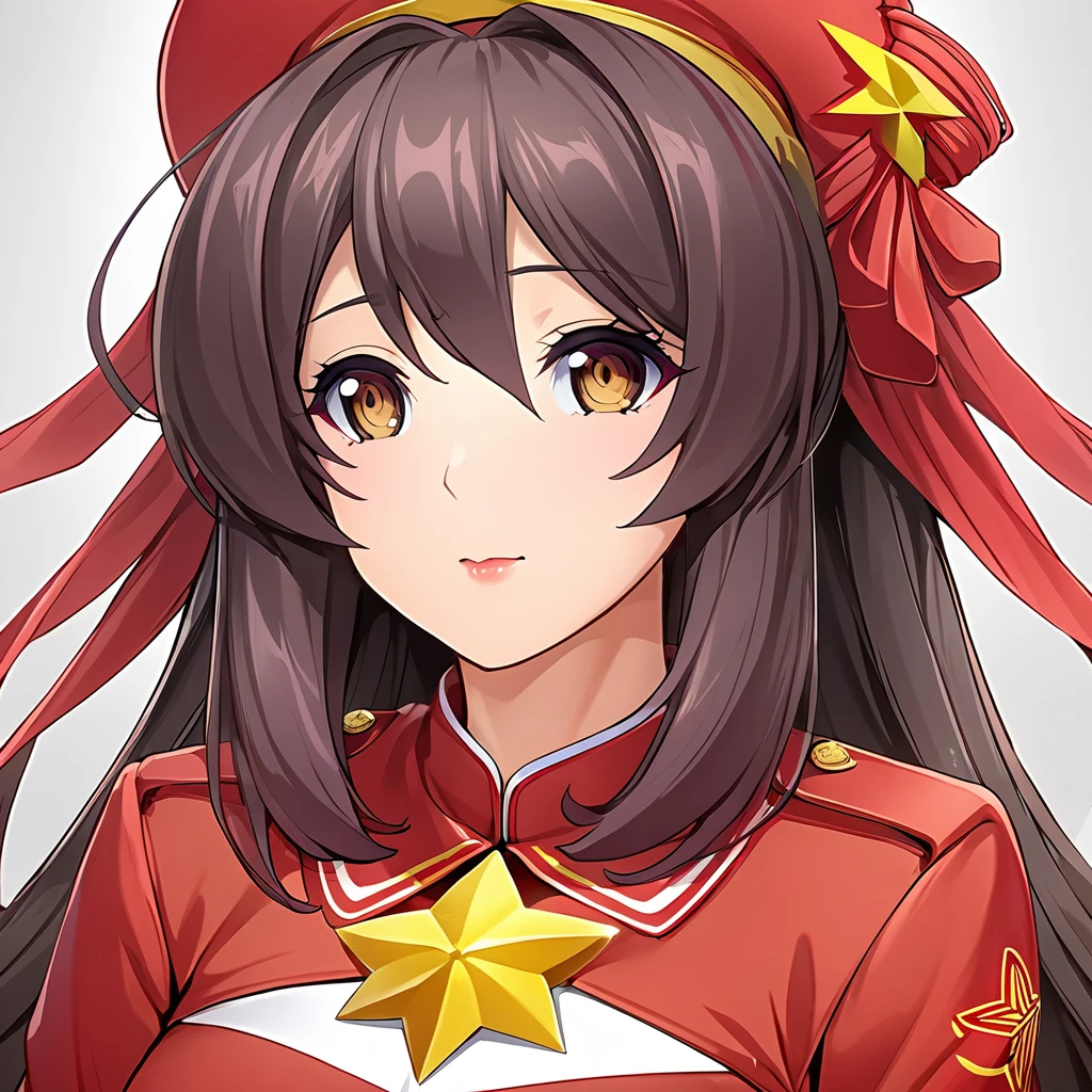((Highest quality)), ((masterpiece)), (detailed), （Perfect Face）、The woman is Chinese, Katsuragi Marina, a Chinese woman with brown, medium-long hair and an engagement ring. She is a member of the glorious Chinese Communist Party and has sworn absolute loyalty to the Chinese Communist Party. She is a righteous Communist Party member of China.、The woman is wearing the khaki Mao suit of the Chinese Communist Party.、For the sake of China, their hairstyles, clothes, and everything they wear are all Chinese Communist Party items, and their thoughts are also Chinese, becoming great Chinese in body and mind.、The woman became Marina Katsuragi, a Chinese woman who is proud of and loves China.、She is serving China as a member of the great Communist Party of China.、She is a beautiful, respectable and exemplary Communist.