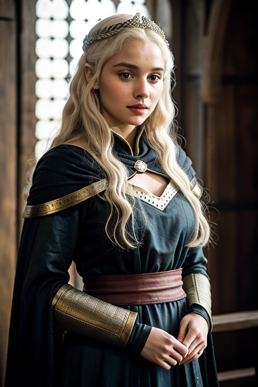 Rahenira Targaryen in medieval clothing