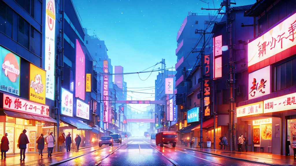 Anime city street scene with tram and train on tracks, Anime-style streetscape, Tokyo Anime Scene, Japanese cities, Inspired by Liam Wong, Studio Ghibli and Mumford, Kilian Eng, Anime Background Art, Beautiful cityscape, HD anime cityscape, Japanese art style, Patrick Chin, anime art wallpaper 4k, anime art wallpaper 4k