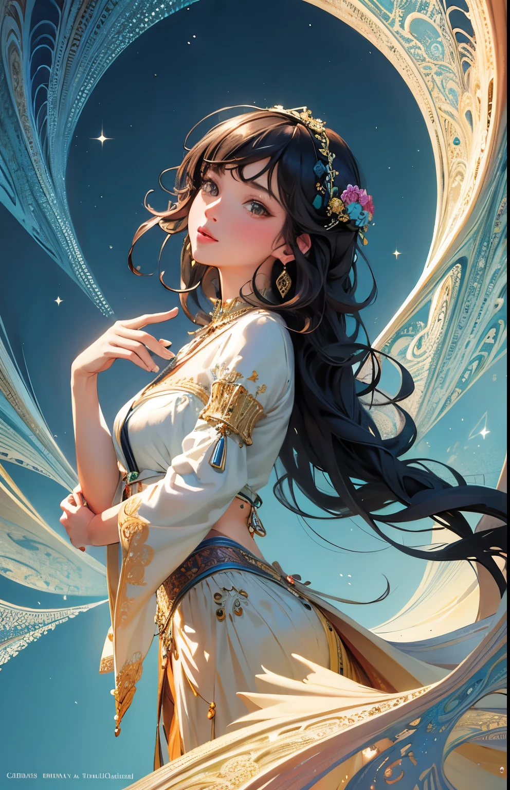 (masterpiece, Highest quality, Highest quality, Official Art, beautifully、aesthetic:1.2), (One girl), Very detailed,(Fractal Art:1.3),colorful,Most detailed