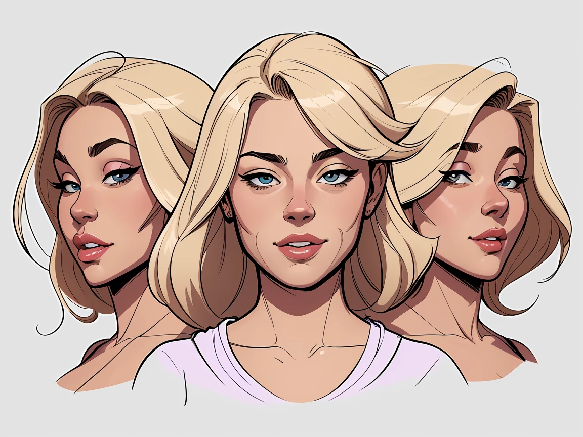 cartoon style:1.2), Yvonne Strahovski woman Cartoon image of a woman , sensual clothes , super cute girl, authoritarian would be facial expressioncartoon style illustration, cartoon art style, cartoon art style, digital illustration style, highly detailed character design, cute detailed digital art, City fan art, portrait character design, beautiful digital illustration, high-quality portrait, comic book art, character design portrait, white background Buso without clothes and medium breasts, beautiful and symmetrical body curves