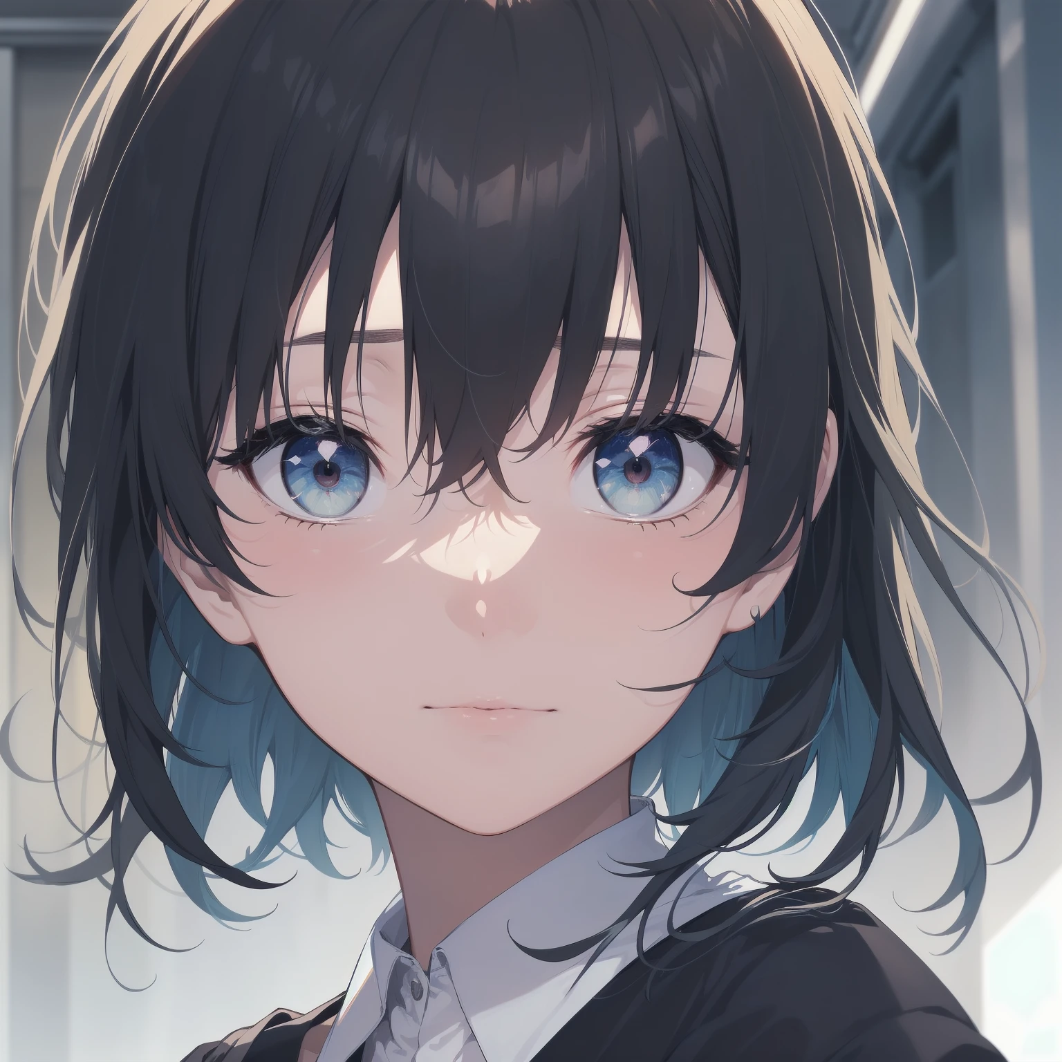 ultra-absurdres-Top quality by artist God, ultra-detailed, high resolution, anime moe artstyle, best anime 8k konachan wallpaper, pixiv contest winner, pool:2810, perfect anatomy,break, 1girl, (Please draw a girl walking sleepily to school alone. )break,(Solo,little female, 13-year-old:1.3),Full limbs, complete fingers,a junior high school student, (very short hair), short cut, flat chest, , small butt, small black eyes, beautiful detailed eyes, well-proportioned iris and pupils, expressive eyes, highres detailed hair, soft expression, salor school_uniform, sailor collar, serahuku, bow, pleated skirt,(Detailed Lighting), (Detailed background), in the School commute route. break,super detailed skin, Best cinematic lighting powered by famous artist, 8k,beauty illustration,photoshop_(medium),very aesthetic,break,((artist:fumihiko (fu mihi ko) )), artist:clamp ,artist:carnelian ,artist:kantoku ,