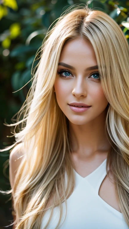 (best quality,ultra-detailed,photo-realistic:1.37),bright and vibrant colors,studio lighting,playful expression,stylish makeup,long blonde hair flowing in the wind,alluring eyes,glossy lips,sexy pose, Canada, smiling in a confident and seductive way,posing for a professional photoshoot,shallow depth of field,highlighting the main subject,soft natural lighting,creating a dreamy and magical atmosphere.