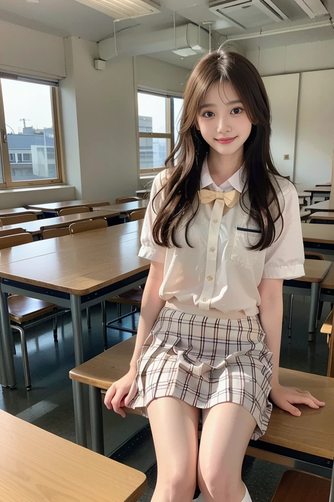 (((Spread your legs wide:1.35)))、(((mini skirt:1.35)))、、((Boyfriend and girlfriend having sex in missionary position:1.5))、((POV:1.5))、vagina、There is a lot of pubic hair on the female genitalia、((Boldly open your legs、Hold your thighs、Showing off your crotch))、 One Girl、1 boy、Drenched in sweat 、Lots of pubic hair、large pointy breasts、Browsing Caution、 (Humans are biologically correct、references) 、 lose extra limbsslim limbsextra numbersmutated hands and finger fusionfingersslim bad handslong necklong body anatomybad deformationbad deformation no extra breasts、Not Futanari、Not Moriman、masterpiece, Highest quality、Raw photo, Photorealistic、1、、Junior high school classroom、(Face close-up)、White blouse、Laugh with your mouth wide open、Very Short Hair、Junior High 、unbelievably ridiculous、Depth of written boundary, High resolution, Ultra-detailed, Sharp focus, Cinema Lighting