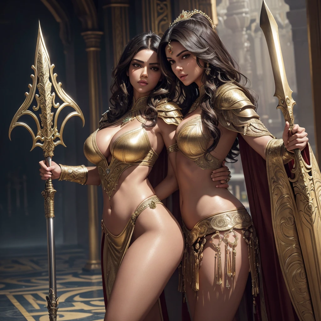 ((8k)),((Ultra Realistic))((Photo Realistic)),((HDR)),((Intricately Detailed Portrait)),((Detailed Fingers)) ((Solo Pic))((High Quality)).((Fine Quality))
(( INDIAN WOMAN)). Perfect Skin. Slender hourglass Body. Massive . Huge cleavage. Diamond Face. Sharp Jawline. Almond Eyes. Supple Lips . Peachy Butt. Perfectly Toned Body, Brunette , Random Messy Hairstyles. Wet Body. Gracious Looks . Enticing Smile.
Full Body Metallic Knight Armor. . Oversized Cape. Viewed from low angle Viewpoint. Regal Persian Background. Embedded Diamonds. Holding a Trident and Spear
Nonchalantly Posing. Dynamic Views. Dynamic Angles. Dynamic poses. Glaring at Camera. Accentuated Curves. Arched Pose. Classic Hairstyles. Bokeh. Focus. Nonchalantly Posing. Sexual. Sexy. Hot. Enticing. Glamorous. Bokeh. Overexposed lighting.
Corona Render