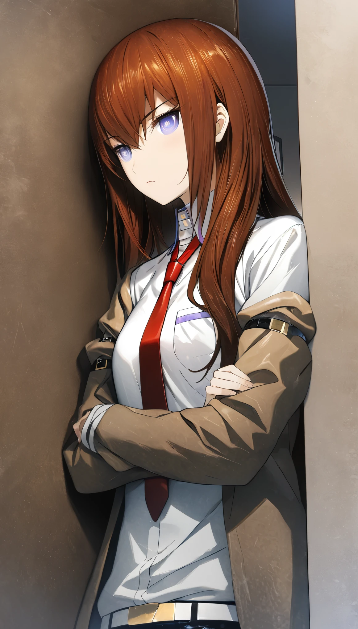 One girl, makise kurisu, Stein;Gate,Double Exposure, 時計とタイムGate.A portal into forgotten time and space/Forgotten Gates of Time and Space/A Door to Forgotten Time and Space.Mysteries beyond time and space. (Highest quality, masterpiece, Representative works, Official Art, Professional, 8k)(masterpiece, Highest quality),