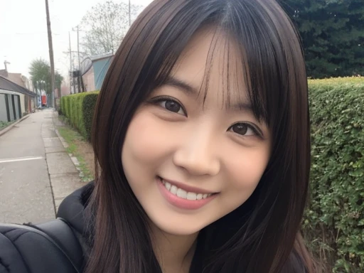 One girl Smiling Wide angle Long shot Long shot