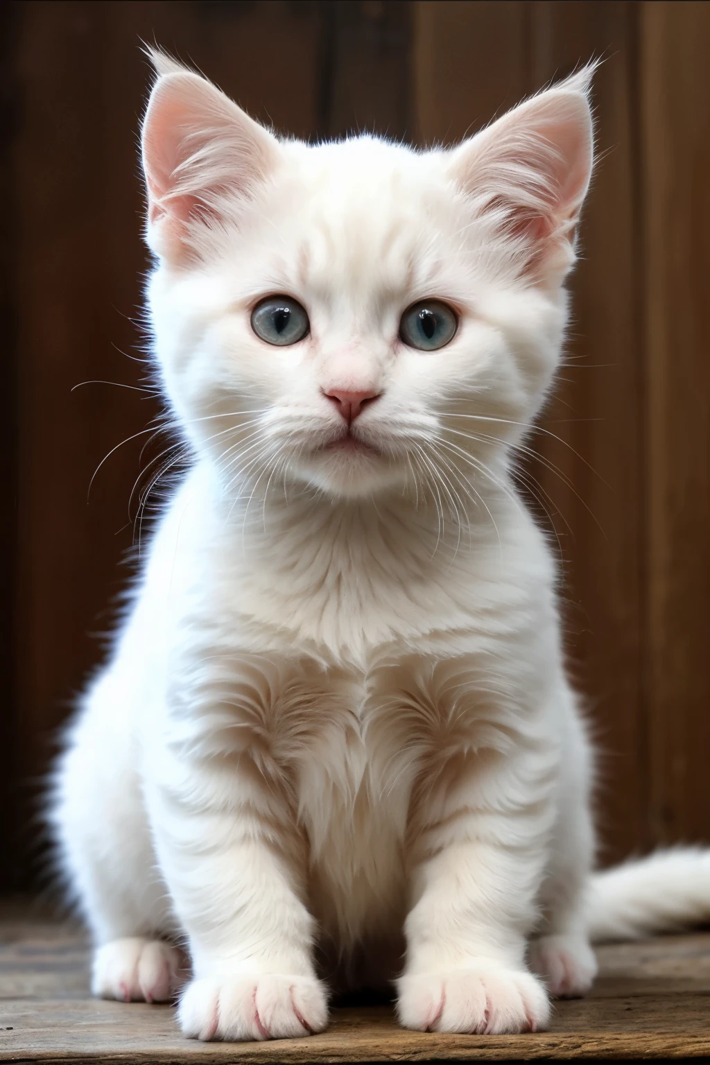 a white kitten, holding a heart with its paws, tender face, large text Belu, (best quality,4k,8k,highres,masterpiece:1.2),ultra-detailed,(realistic,photorealistic,photo-realistic:1.37),digital art, soft lighting, warm colors, detailed fur texture, cute expression, heart-shaped paws, detailed eyes and nose, whimsical, fantasy, adorable