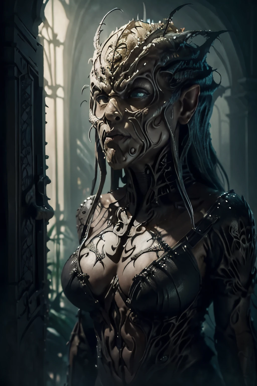 A SUGAR MONSTER, closeup, D&D, intricate, elegant, highly detailed, digital painting, artstation, concept art, matte, sharp focus, illustration, art by Artgerm and Greg Rutkowski and Alphonse Mucha, 4k,