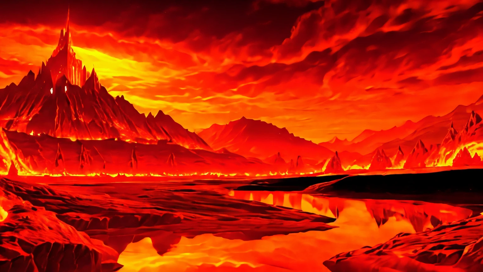 Kingdom of fire lava and magma 