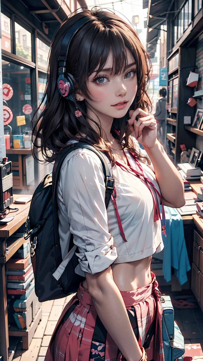 Ass girl, steep, in school uniform --auto