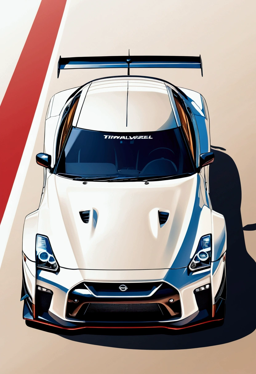 sports carのペイント, Automotive Design Art, Nissan,GTR, Bold Super GT style, No Shadow.,Vehicle illustration, sports car, 10,  Beautiful line art,draft,unpainted,Art style with attention to detail, Line only., Line Art HD, High contrast illustration, sports car, Sketch Style, Car design, Vector Art HD,  sports car,Racetrack,TimLayzell style illustration