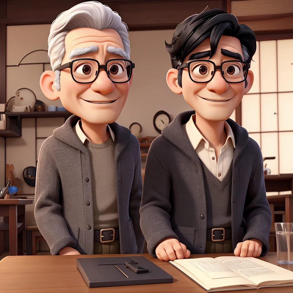 Japanese、60age、male、Glasses、One person、Black Hair