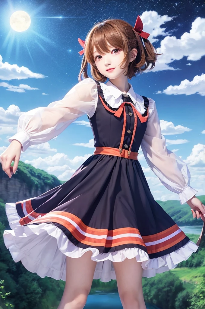 Draw a character portrait for Touhou Lunasa Prism River
