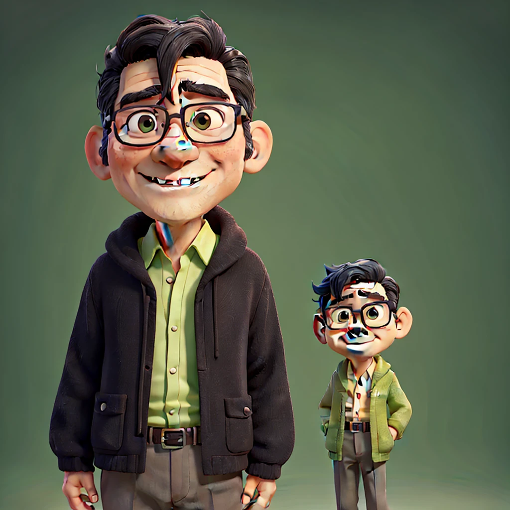 Japanese、60age、male、Glasses、One person、Black Hair、Background、Green Screen