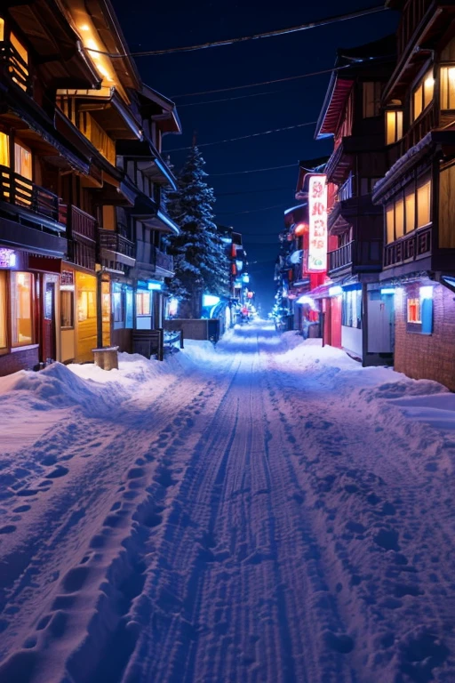 Snow Mountain、night