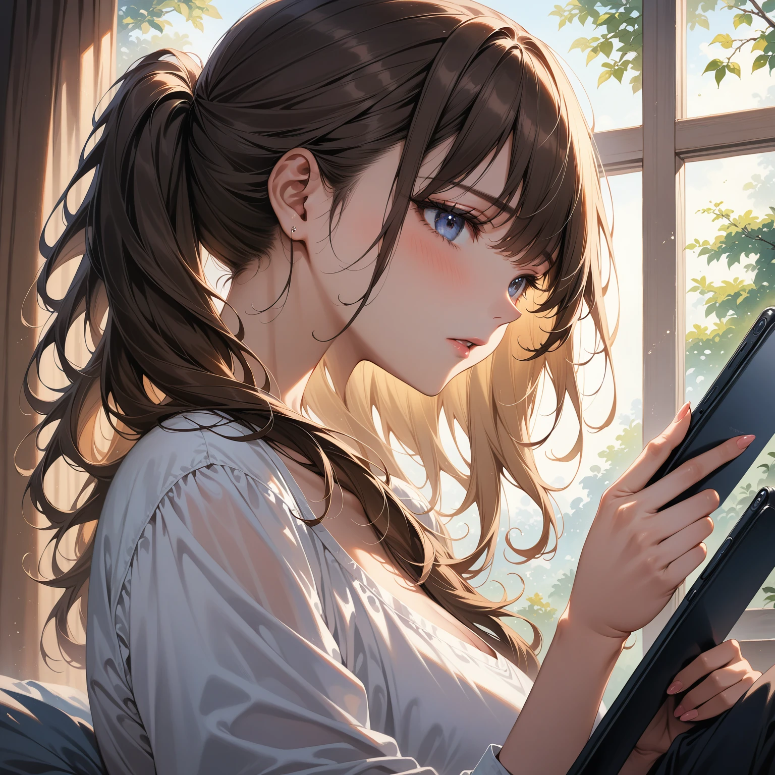 (masterpiece, Highest quality, so beautiful, Super detailed),, 4K,One woman,One of my uncle's teachers ,mercury, tiara,Sailor Mercury,short hair, Blue Hair, Earrings, blue eyes, , Huge breasts, Cleavage, , Fuller lips, Vivid eyes, , necklace, Night Classroom, , clothes are torn, Being lifted up, Embarrassed expression,blush,Choose large nipples, Huge breasts,Wearing gloves,Wearing knee-high boots,Drooling,Troubled face,Overflowing breast milk,There is a teacher behind him and he is caught.,Penis inserted into vagina from behind,Breasts grabbed from behind,The woman is pushed against the desk in the classroom.,The teacher behind me is looking