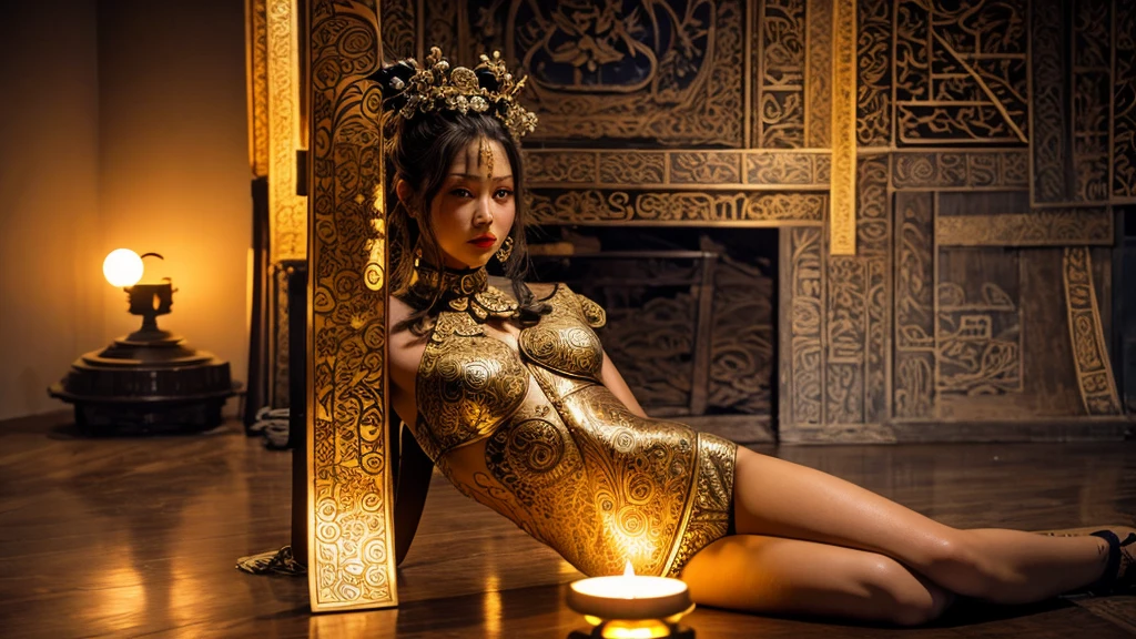 ORIENTAL WARRIOR- GEISHA- SAMURAI SWORD- SWEXY- BLACK PANTIES- DETAILED PHOTO- BRAVE FACE- BEAUTIFUL BODY- SHINY TEMPLE
