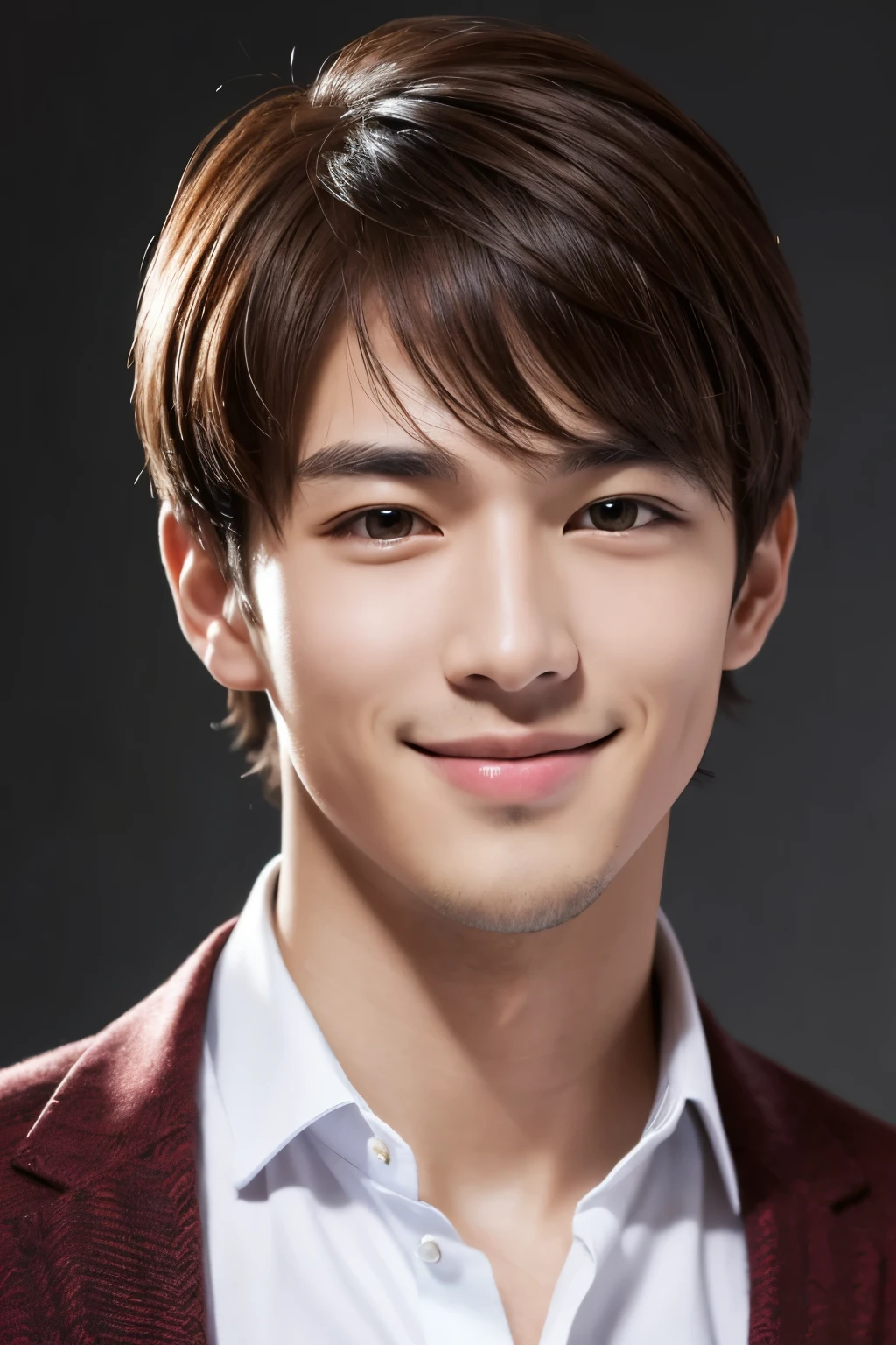 Handsome,solo, High resolution, Gaze, smile,