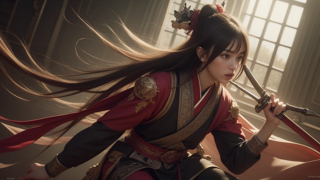 ORIENTAL WARRIOR- GEISHA- SAMURAI SWORD- SEXY- BLACK PANTIES- DETAILED PHOTO- ANGRY FACE- BEAUTIFUL BODY- SHINY TEMPLE- SQUATTING- COLORFUL HD