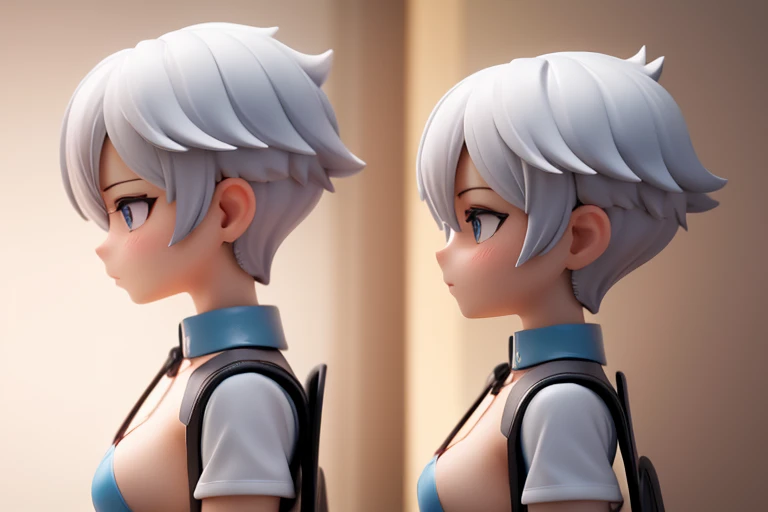 Cool woman,Sharp,face,faceアップ,faceのみ,breast enhancement,boyish,Short Hair,Short Hair,Very Short Hair,Characters only,three views、１Peoples, Character Reference Sheet,Character Sheet,,Front View,Side View,Front Side View,
