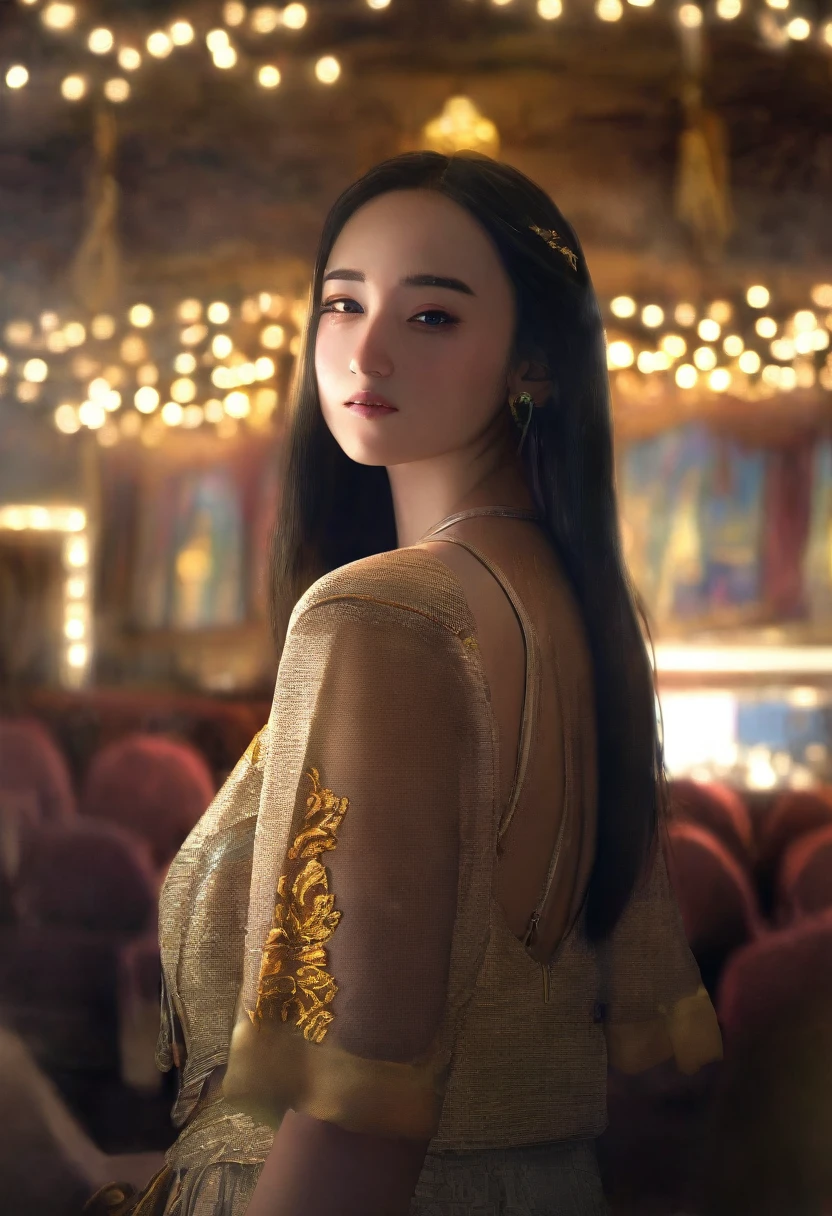 I am the woman who left her youth hidden in memories of faith , The message I want to say is to enjoy your whole life. ,the style is very realistic the atmosphere of loneliness and sadness , 24k artwork volume shadows composition rules depth of field cinema lights
