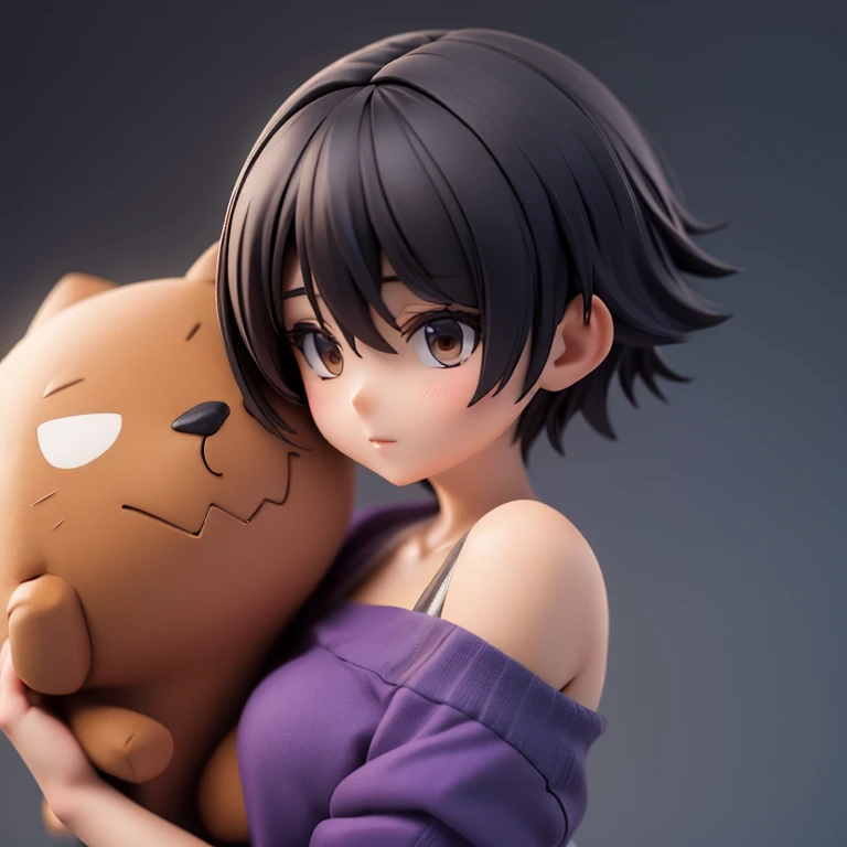 Cool woman,Sharp,face,faceアップ,faceのみ,boyish,Short Hair,Short Hair,Very Short Hair,Characters only,1Peoples, Front View
