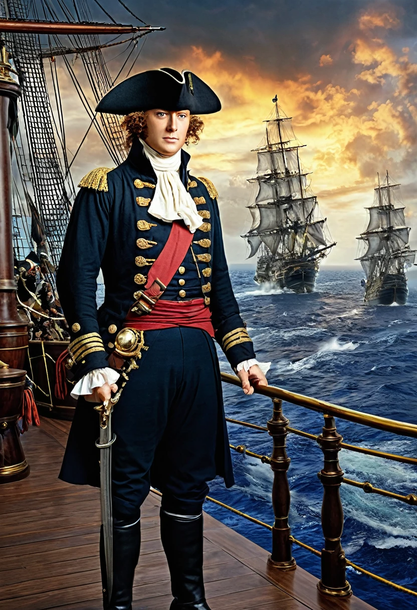 Horatio Hornblower、Battle with Caribbean pirates、