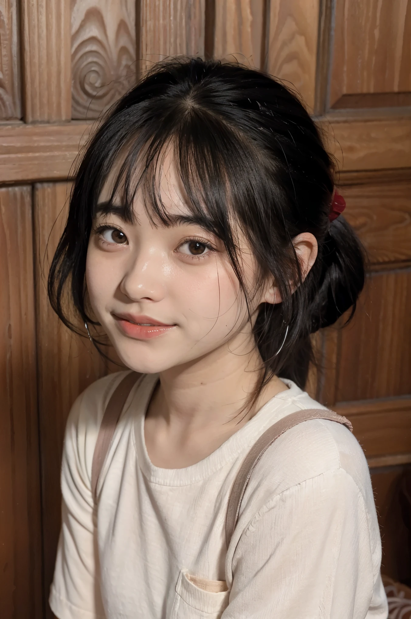 best quality, detailed, beautiful, insanely detailed, absurdres,perfect anatomy,
Japanese woman,black hair,27 years old,
(slender),
(small breasts),
nsfw,(pubic hair:1.5),(open_pussy:1.0),
cheerful grin, sitting on the floor, (cross-legged:1.1), hair bun, (white bathrobe),(The front of the bathrobe is exposed:1.2), in the living room, closeup shot, from front, low angle shot