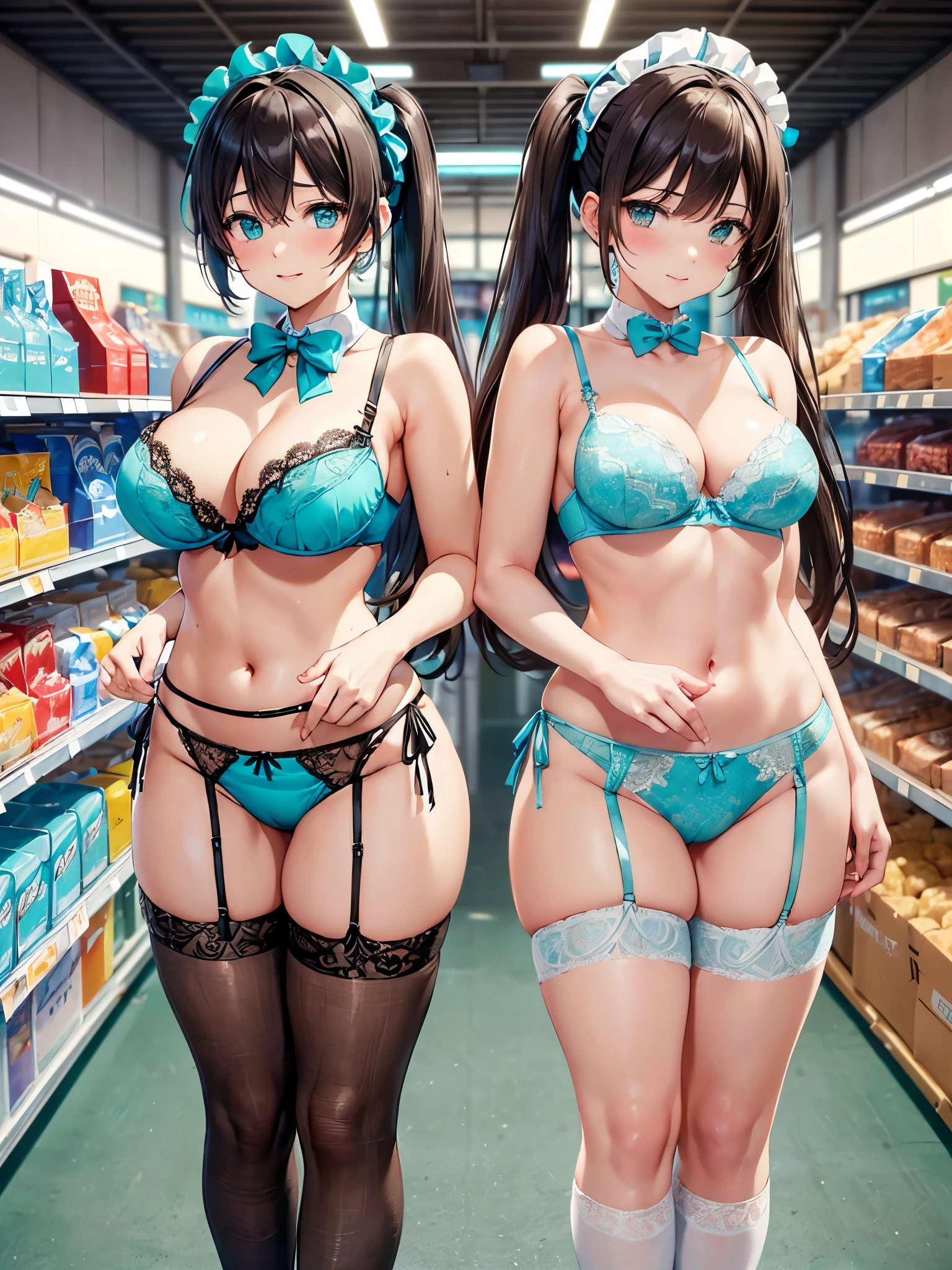 ((1人のIn underwearの女性がセクシーにOffice corridorを歩いているBack view:1.4), Beautiful Anime Women, Beautiful art style, Anime characters, ((Smooth texture, Realistic texture, Anime CG Style)), ((Highest quality)), (Very detailed), (Very detailed CG 統合 8k 壁紙), Very detailed, High-resolution RAW color photos, Professional photography, Brown Hair, Stylish hairstyle, Slender body, (Stunningly beautiful woman), (Office corridor, In the background many business people are walking down the corridor, There is a window in the hallway:1.4), ((Black high heels), (Sexy and cute turquoise underwear:1.3), (Stylish shiny turquoise blue satin panties, Side-tie panties, Panties with lace trim:1.3), (Thin panties:1.3), (Turquoise micro lace satin bra, Turquoise blue bra with lace trim, Thin bra:1.3), (lace garter belt, Garter Strings, Black knee socks:1.3):1.3), naked, In underwear, In underwearのオフィスレディ, Exact number of arms, Exact number of legs, Perfect Anatomy, (Embarrassed expression, Surprised expression), Angle from the rear, Exact finger count、Exact number of legs、(Exact number of arms:1.0, Exact number of hands:1.0), (Perfect hands, Perfect Anatomy), (Back view:1.4)