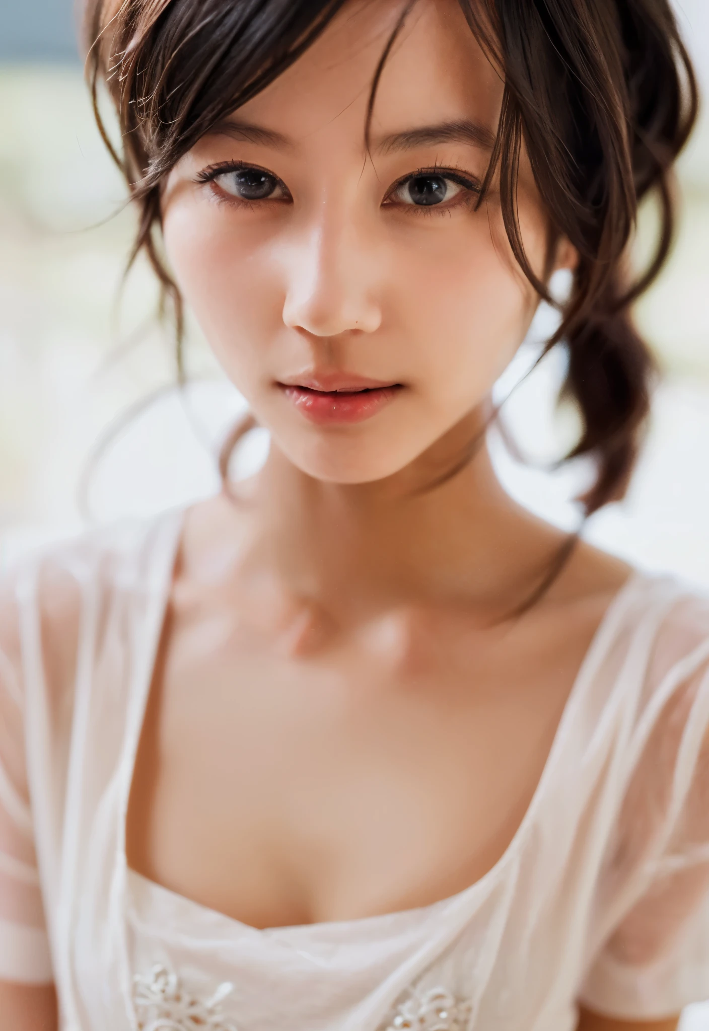 ((Extremely precise and accurate anatomy:1.0)), (photo Realistic:1.4), (hyper Realistic:1.4), (最高品質のRealisticな肌の質感:1.4), (Improvement of quality:1.4), (Enhances the beauty of skin texture:1.1), Clean and glowing skin, mesh, thin:1.2, (Realistic:1.3), Realisticなライティング, (Smoother lighting:1.05), (Improving the quality of cinema lighting:0.9), Backlight, A gentle light on your face, Ray Tracing, (Bright light:1.2), 32K, One Japanese woman, fine grain, Detailed face, (Film Grain:1.1),(Accentuates body lines:1.1), High resolution, Natural look, Kind eyes, Improves hair quality, Delicate light and shadow, Transparent muscles, Graceful pose, Beautiful Eyes, Sharp details, Soft light reflection, Beautiful contours, Delicate skin tone, Fine hair texture,Cute Japanese Women Photos, Little Woman, 20-year-old, Beautiful and perfect face, brown, Beautiful Face, (photo Realistic:1.4), (hyper Realistic:1.4), (Realistic:1.3),
(Smoother lighting:1.05), (Improving the quality of cinema lighting:0.9), 32K, 1 girl,20-year-oldの女の子, Realistic lighting, Backlight, The light shines on your face, Ray Tracing, (Bright light:1.2), (Improvement of quality:1.4),
(Highest quality Realistic textured skin:1.4), fine grain, Detailed face,(tired, Sleepy and happy), (smile:1.0), (Accentuates body lines:1.1), (Enhances the beauty of skin texture:1.1)