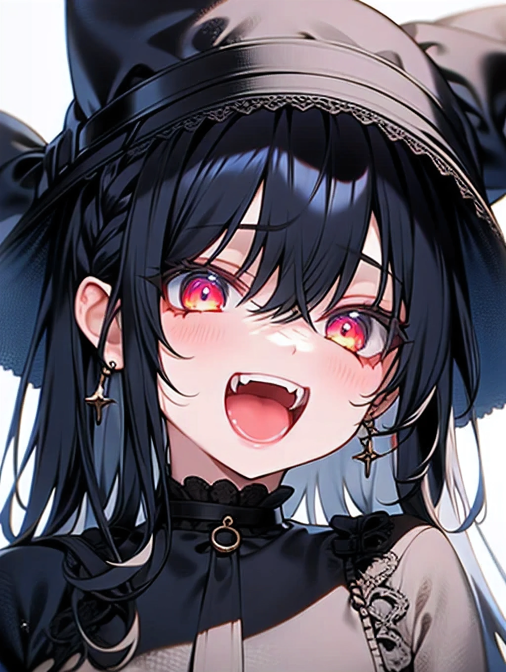 girl, cute, fangs (theme),r1ge,portrait,illustration,fcloseup,rgbcolor,emotion