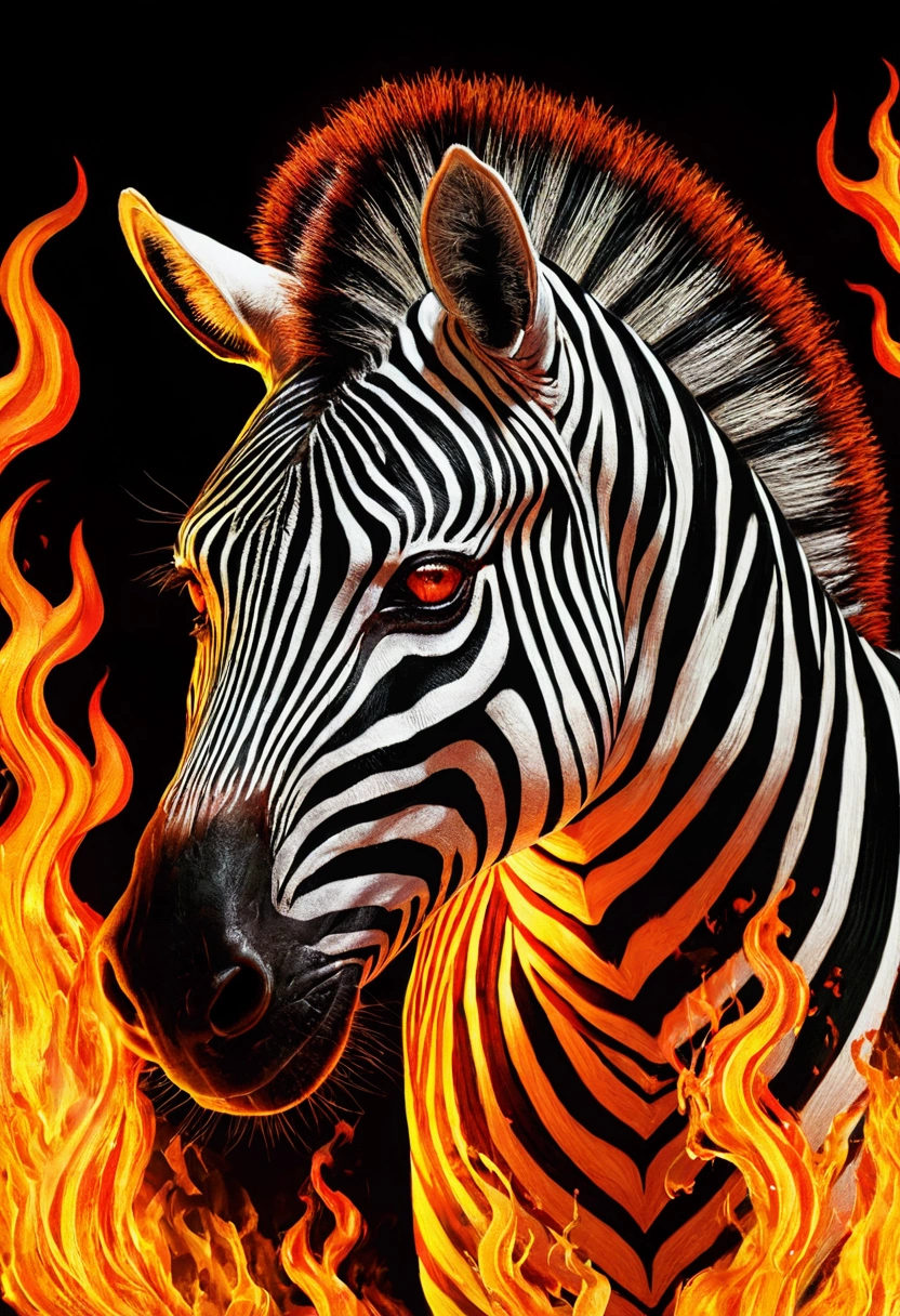 Zebra evil fire